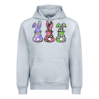 Heather Grey Easter bunnies Urban Hoodie - CowGirlArtShop