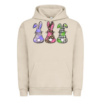 Pigment French Oak Easter bunnies Urban Hoodie - CowGirlArtShop