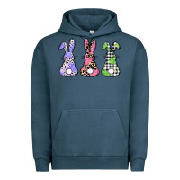 Pigment Midnight Navy Easter bunnies Urban Hoodie - CowGirlArtShop
