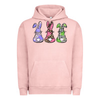 Pigment Salmon Easter bunnies Urban Hoodie - CowGirlArtShop
