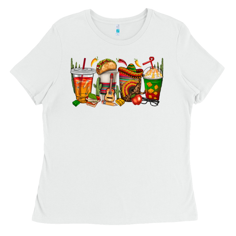 Spanish Teacher Coffee Cups Ladies Tee by texasbilliewilder | Teevron