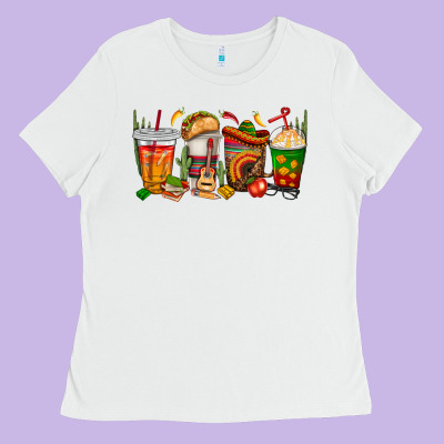 Spanish Teacher Coffee Cups Ladies Tee Designed By Texasbilliewilder