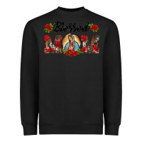 Black blessed mom lady of guadalupe Heavyweight Sweatshirt - BarkalooDesign