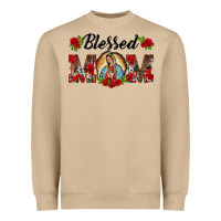 Mushroom blessed mom lady of guadalupe Heavyweight Sweatshirt - BarkalooDesign
