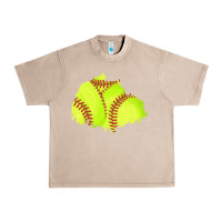 French Oak softball patch Urban Heavy Tee - AdoDesignShop