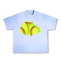 Grape Ice softball patch Urban Heavy Tee - AdoDesignShop