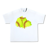 White softball patch Urban Heavy Tee - AdoDesignShop