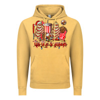 Vintage Mustard tis the season christmas tree  cake baseball Vintage Hoodie - AdoDesignShop