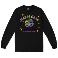 Black mardi gras social club Long Sleeve Tee - MaliasSmallBusiness