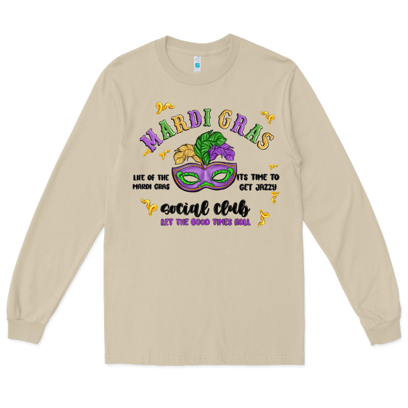 Mardi Gras Social Club Long Sleeve Tee by MaliasSmallBusiness | Teevron