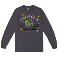 Smoke mardi gras social club Long Sleeve Tee - MaliasSmallBusiness