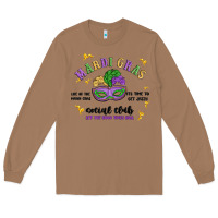 Toasted Coconut mardi gras social club Long Sleeve Tee - MaliasSmallBusiness