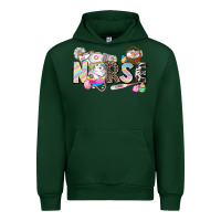 Forest Green Easter Nurse  Easter Day Urban Hoodie - CowGirlArtShop