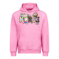Fuchsia Pink Easter Nurse  Easter Day Urban Hoodie - CowGirlArtShop
