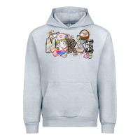 Heather Grey Easter Nurse  Easter Day Urban Hoodie - CowGirlArtShop