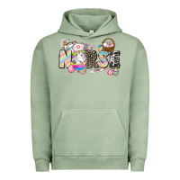 Pigment Oil Green Easter Nurse  Easter Day Urban Hoodie - CowGirlArtShop