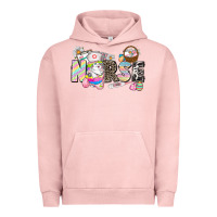 Pigment Salmon Easter Nurse  Easter Day Urban Hoodie - CowGirlArtShop