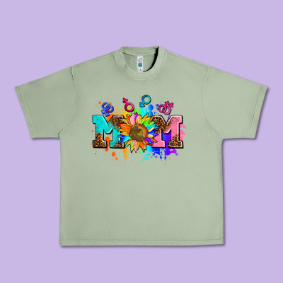 Pride Lesbian Gay Mom Sunflower Urban Heavy Tee Designed By Adodesignshop