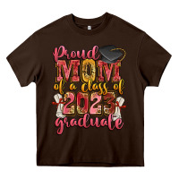 Chocolate Brown proud mom of a class of 2023 graduate Heavy Core Tee - Zillion Design Studio