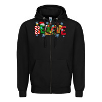 Black Christmas Believe Zipper Hoodie - MaliasSmallBusiness