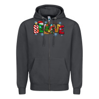 Smoke Christmas Believe Zipper Hoodie - MaliasSmallBusiness