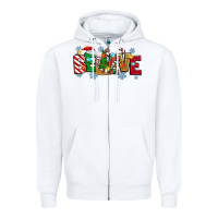 White Christmas Believe Zipper Hoodie - MaliasSmallBusiness