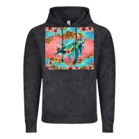Vintage Black floral turtle Vintage Hoodie - Jasminsmagicworld
