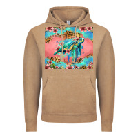 Vintage Coffee floral turtle Vintage Hoodie - Jasminsmagicworld