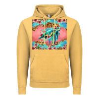 Vintage Mustard floral turtle Vintage Hoodie - Jasminsmagicworld