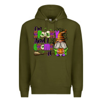 Army Green I'm Spooky and I Gnome It Premium Hoodie - texasbilliewilder