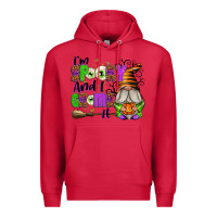 Cardinal I'm Spooky and I Gnome It Premium Hoodie - texasbilliewilder