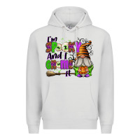 Dove Grey I'm Spooky and I Gnome It Premium Hoodie - texasbilliewilder