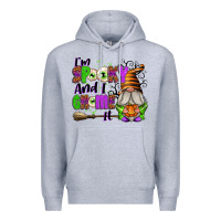 Heather Grey I'm Spooky and I Gnome It Premium Hoodie - texasbilliewilder