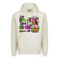 Oatmeal Heather I'm Spooky and I Gnome It Premium Hoodie - texasbilliewilder