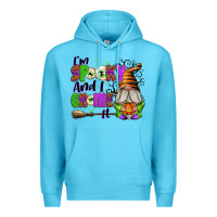 Ocean Blue I'm Spooky and I Gnome It Premium Hoodie - texasbilliewilder