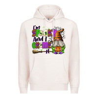 Pale Pink I'm Spooky and I Gnome It Premium Hoodie - texasbilliewilder