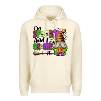 Sandshell I'm Spooky and I Gnome It Premium Hoodie - texasbilliewilder
