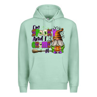Seafoam I'm Spooky and I Gnome It Premium Hoodie - texasbilliewilder