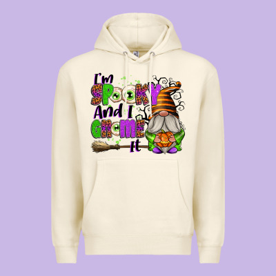I'm Spooky And I Gnome It Premium Hoodie Designed By Texasbilliewilder