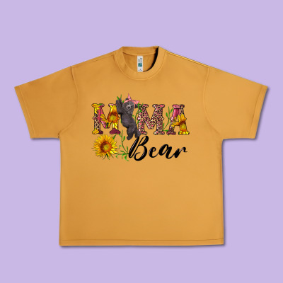 Pink Mama Bear With Cute Bear Urban Heavy Tee Designed By Artiststas