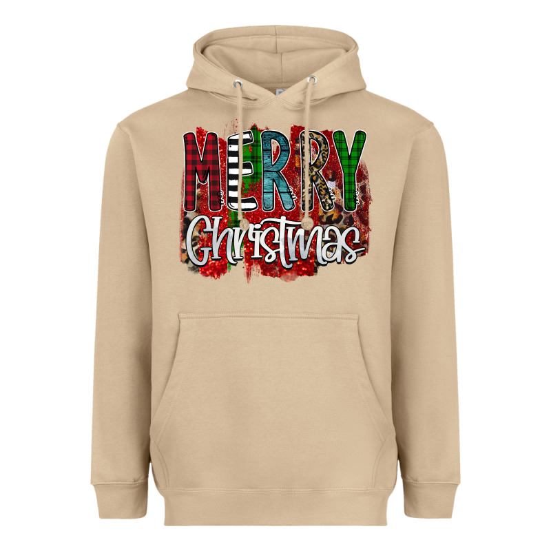 Merry Christmas Buffalo Plaid Leopard Heavyweight Hoodie by Bettercallsaul | Teevron