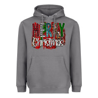 Storm Merry Christmas Buffalo Plaid Leopard Heavyweight Hoodie - Bettercallsaul