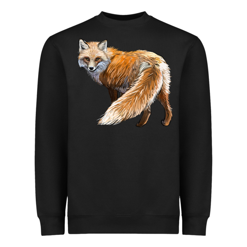 Red Fox Heavyweight Sweatshirt by LillyAllenDesigns | Teevron