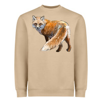 Mushroom Red Fox Heavyweight Sweatshirt - LillyAllenDesigns