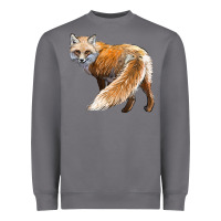 Storm Red Fox Heavyweight Sweatshirt - LillyAllenDesigns