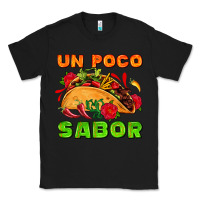 Black un poco sabor with taco and pepper Classic Tee - AdoDesignShop