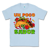 Dusty Blue un poco sabor with taco and pepper Classic Tee - AdoDesignShop