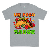 Heather Grey un poco sabor with taco and pepper Classic Tee - AdoDesignShop