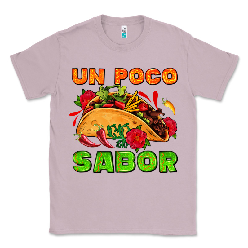 Un Poco Sabor With Taco And Pepper Classic Tee by AdoDesignShop | Teevron