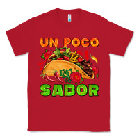 Red un poco sabor with taco and pepper Classic Tee - AdoDesignShop